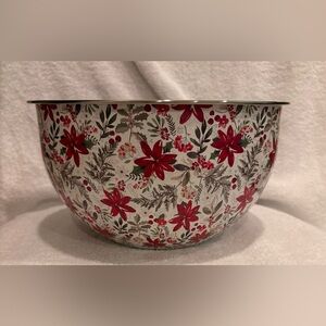 Floral holiday poinsettia Stainless Steel Mixing Bowl
Decorative table ware